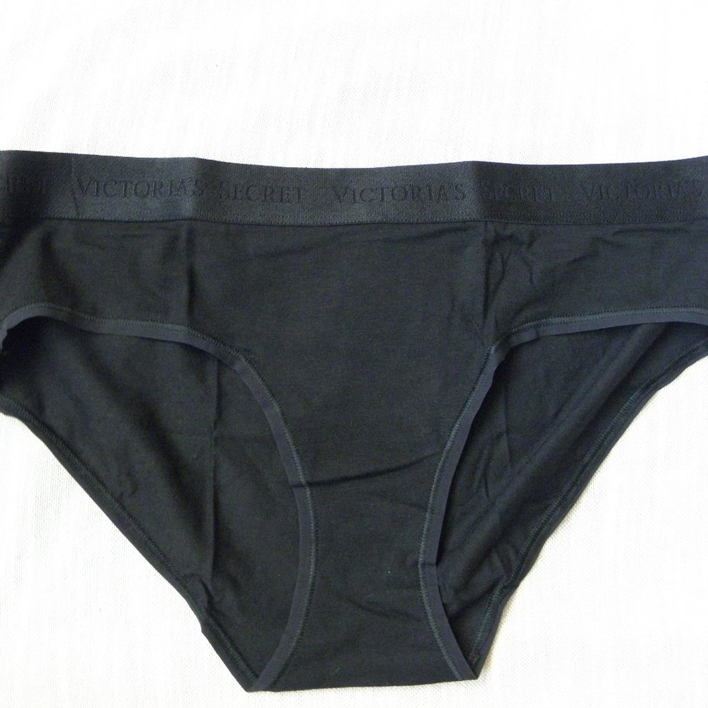 NWT VS Stretch Cotton Logo Hipster - Black